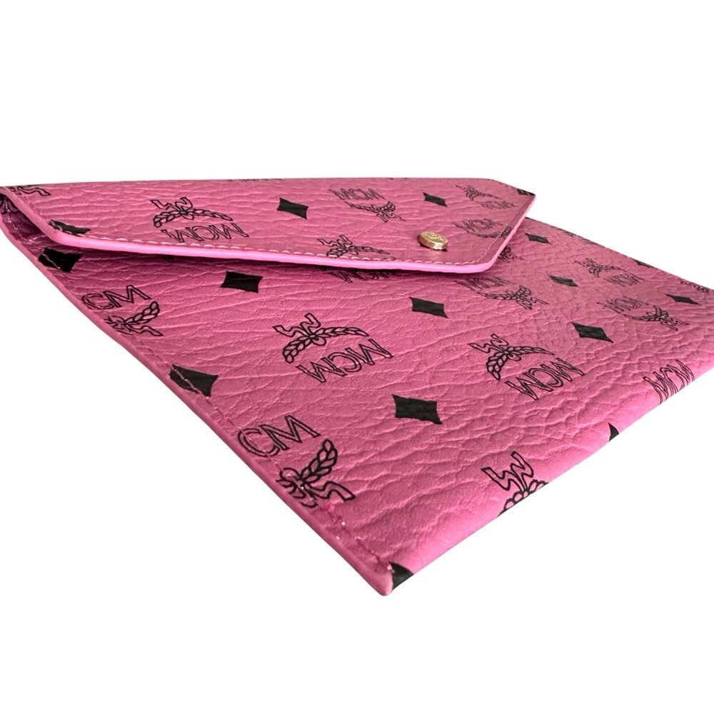 MCM Visetos Envelope Clutch Pink - Picture 6 of 9